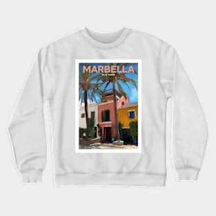 No.2 Marbella Old Town Andalusia Spain Crewneck Sweatshirt